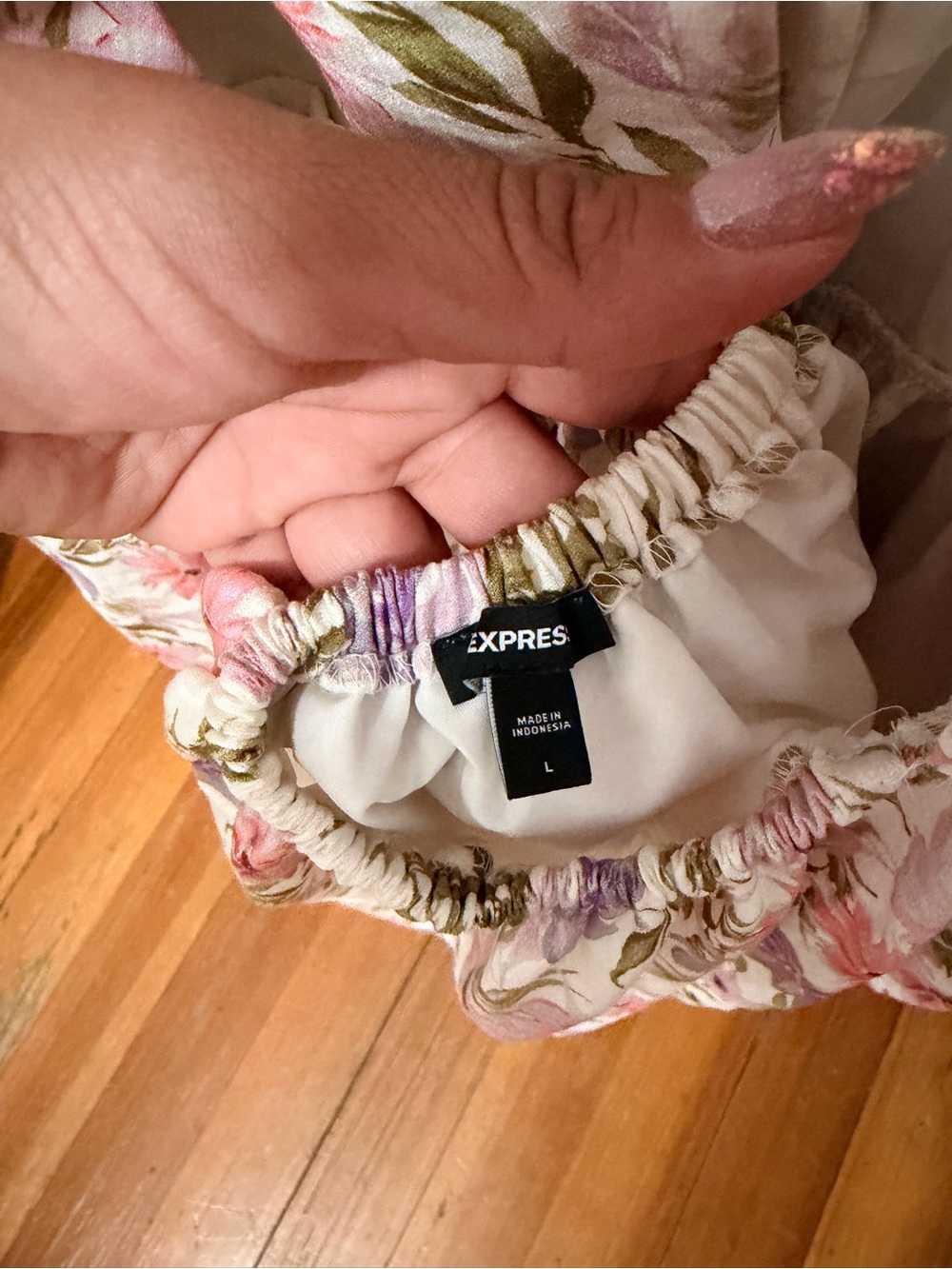 Express Floral Mini Dress - Picture 3 of 3